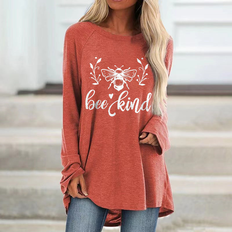 Bee Kind Printed Loose Women's T-shirt
