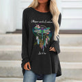 Whisper Words Of Wisdom Printed Loose Women's T-shirt