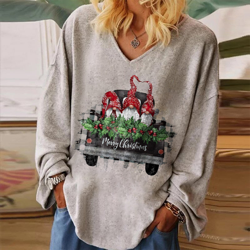 Merry Christmass Printed Women's T-shirt