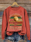 She's A Good Girl Loves Her Mama Print Women's Loose T-shirt