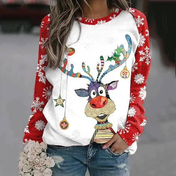 Merry Christmas Printed Women's Sweatshirt