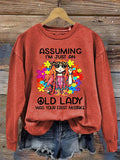 Assuming I'm Just An Old Lady Casual Women's Printed T Shirt