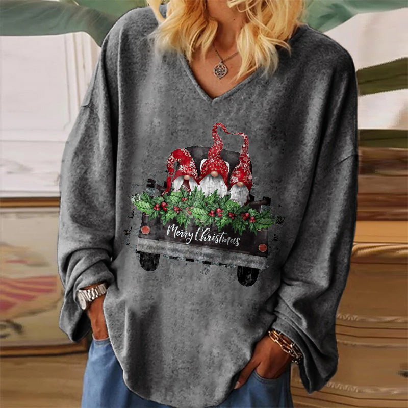 Merry Christmass Printed Women's T-shirt