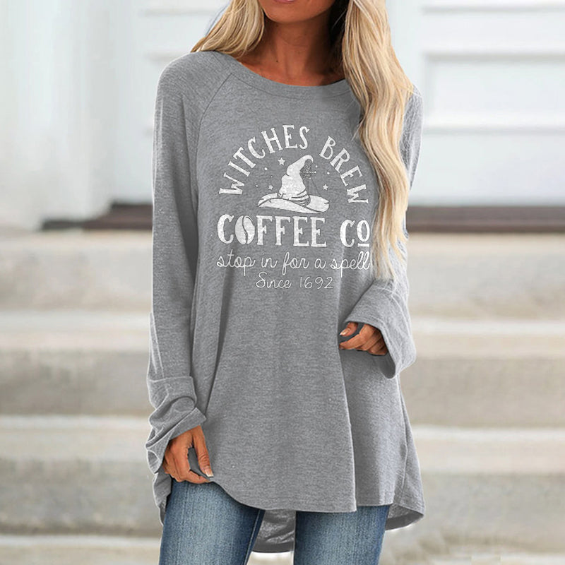 Witches Brew Coffee Co Printed Loose Women's T-shirt