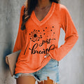 Just Breath Printed Long Sleeves T-shirt