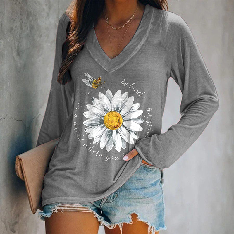 In A World You Can Be Anything Printed Women's T-shirt