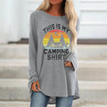 This Is My Camping Shirt Printed Loose Women's T-shirt