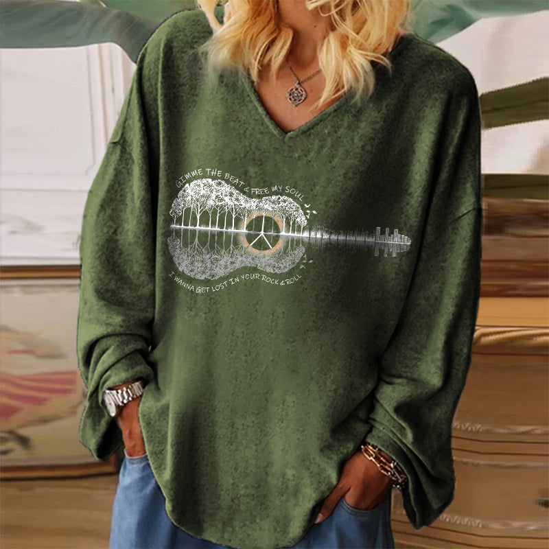 I Wanna Get Lost In Your Rock & Roll Printed T-shirt