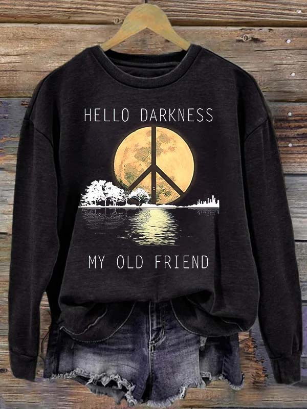 Hello Darkness My Old Friend Casual Women's Printed T Shirt