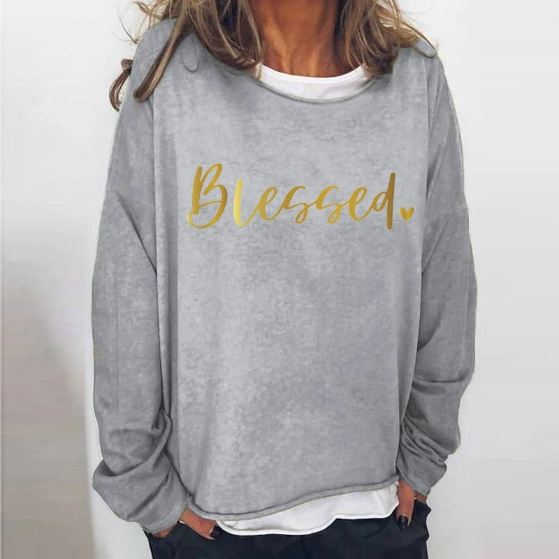 Blessed Faith Printed Long Sleeves T-shirt