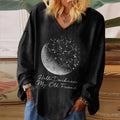 Hello Darkness My Old Friend Printed Hippie Women's T-shirt