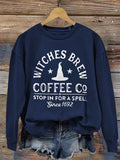 Witches Brew Coffee Co Stop In For A Spell Since 1692 Printed T Shirt