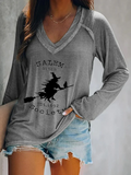 Women's Salem Witch Est.1692 Society Print Casual T-Shirt