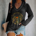 On A Dark Desert Highway Cool Wind In My Hair Printed Women's T-shirt