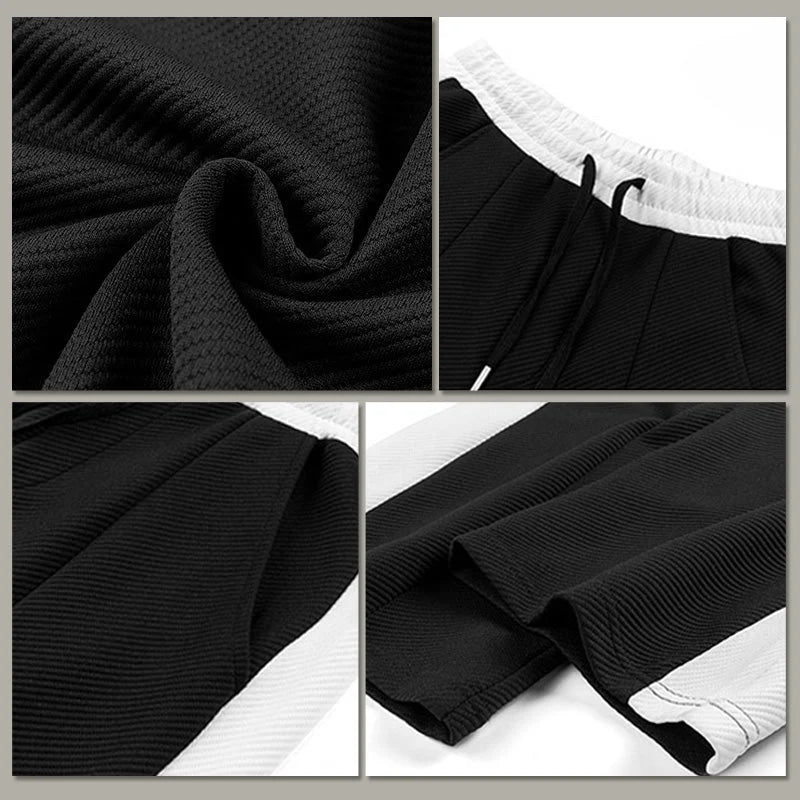 Men's Outfit Casual 2 Piece Contrast Sports Jogging Tracksuits Set（50% OFF）