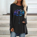Breathe Lotus Printed Women's T-shirt
