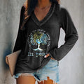 Imagine All The People Living Life In Peace Printed Women's T-shirt