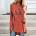 Give Peace A Chance Print Long Sleeve Women's T-shirt