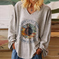 Every Little Thing Is Gonna Be Alright Printed V-neck Women's T-shirt